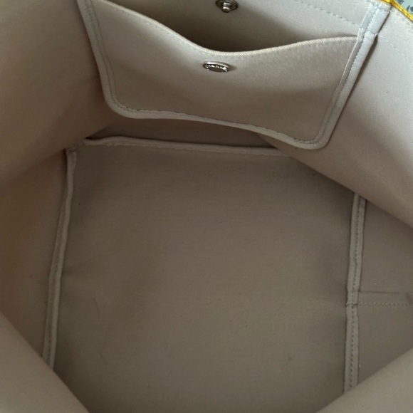 Herve Chapelier Pebbled Grain Canvas Large Rectangular Tote - Picture 8 of 10